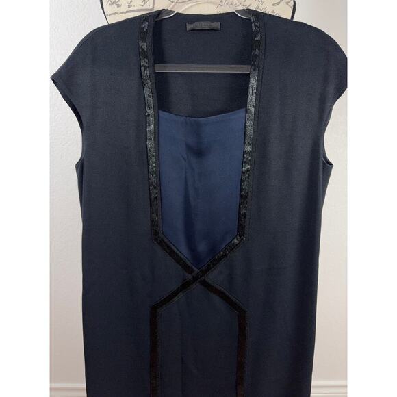 B64 The Row Square Neck Mini Dress 4 Quiet Luxury Old Money Career First Lady - Picture 3 of 10